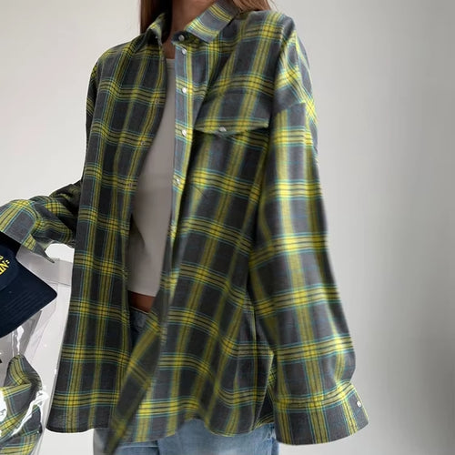 90s Plaid Overshirt — relaxed-fit product photo