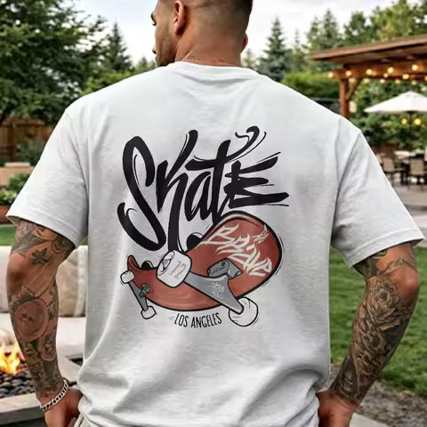 Retro Skateboard Graphic Tee