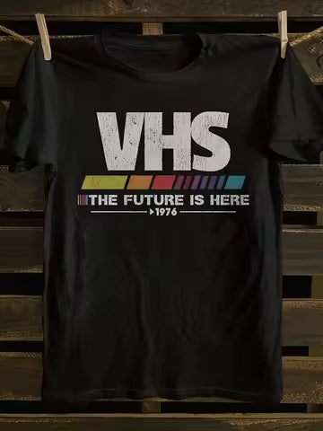 Retro VHS Cassette Tape Graphic Tee