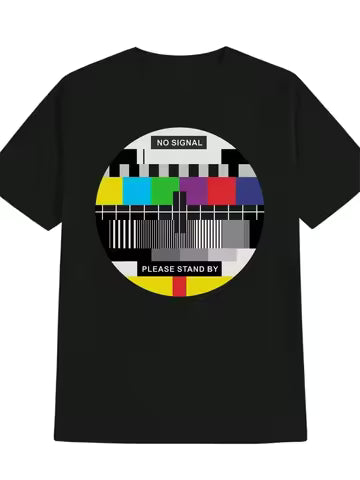 Retro TV No Signal Graphic Tee