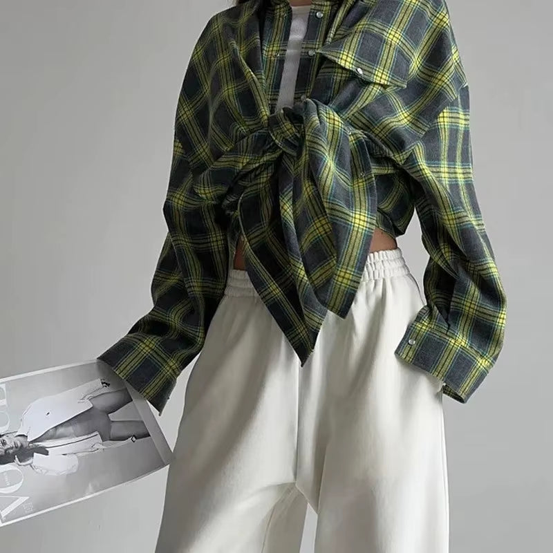 90s Plaid Overshirt — relaxed-fit product photo